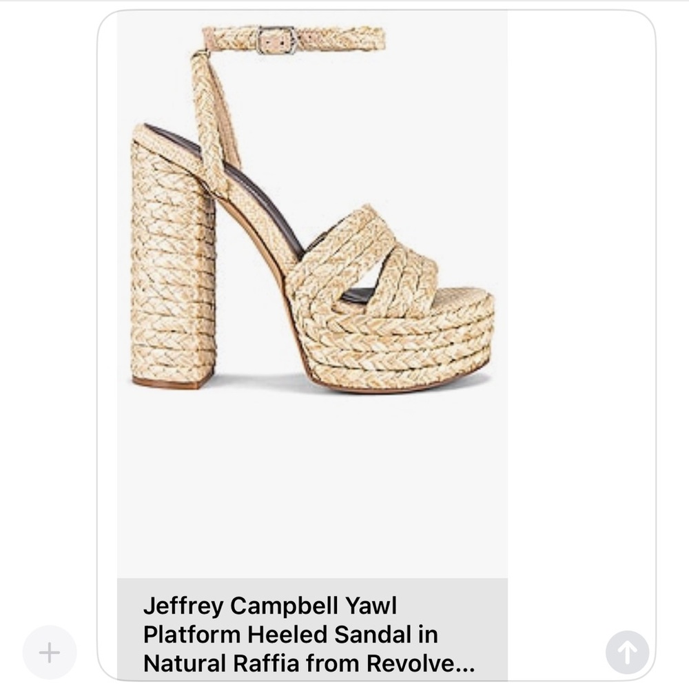 Jeffrey Campbell Yawl Platform Heeled Sandal